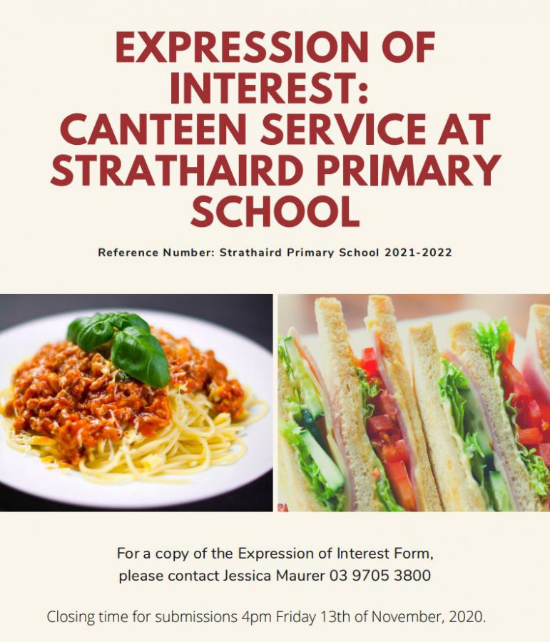 Canteen Contract 20212022 Strathaird Primary School Strathaird